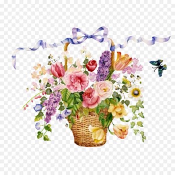 Flower bouquet Floral design Birthday Picture Frames - flower basket 
