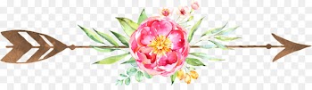 Flower bouquet Iron-on Floral design Bow and arrow - flower 