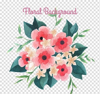 Flower bouquet , Painted a bouquet of flowers transparent background PNG clipart
