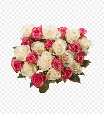 Flower bouquet Rose Pink White - Wedding flower 