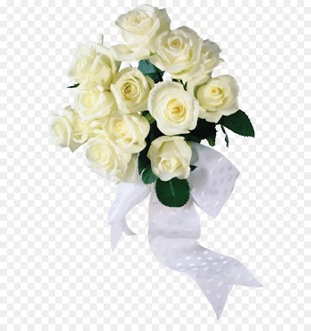 Flower bouquet Rose White - White roses PNG image 
