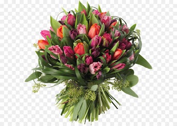 Flower bouquet Tulip Clip art - Transparent Tulips Bouquet PNG Clipart Picture 