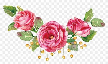 Flower Bouquet Watercolor Painting Beach Rose - Pink Roses Vector Png
