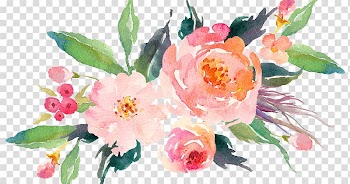 Flower bouquet Wedding invitation Watercolor painting, flower transparent background PNG clipart