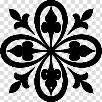 Flower Brushes, black flower stencil artwork transparent background PNG clipart