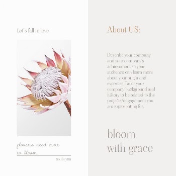 Flower business Instagram post template | Free PSD Template - rawpixel