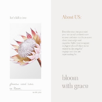 Flower business Instagram post template | Free Vector Template - rawpixel