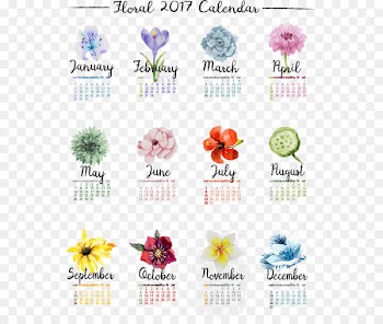 Flower Calendar - Romance Flowers New Year Calendar 