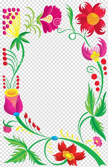 Flower , Cartoon flower frame transparent background PNG clipart