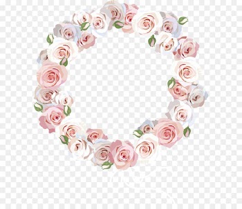 Flower Circle Euclidean vector Illustration - Rose Border 