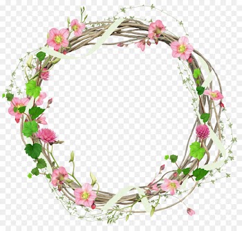 Flower - circle frame 