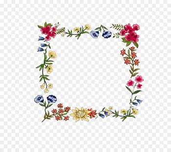 Flower Clip art - Colorful floral menu lace 