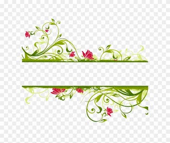 Flower Clip Art - Floral Rectangle Designs Vectors
