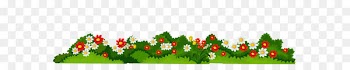 Flower Clip art - Flowers with Grass Transparent PNG Clipart 