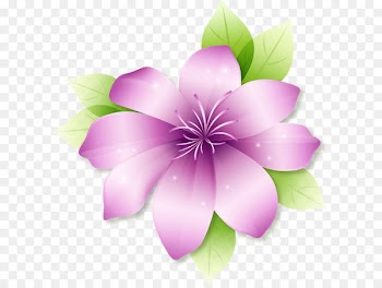 Flower Clip art - Large Pink Flower Clipart 