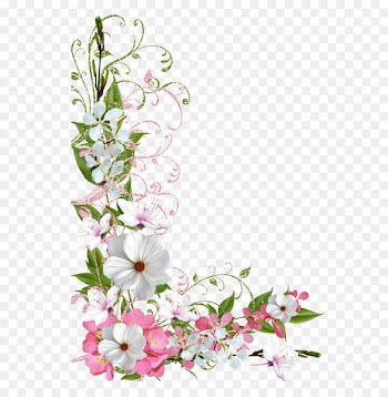 Flower Clip art - Pink and Green Spring Decor PNG Picture Clipart 