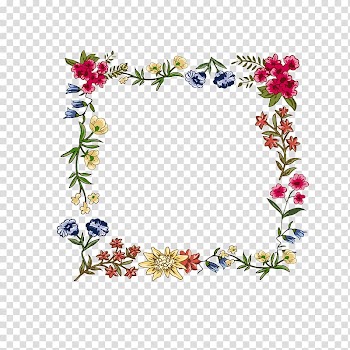 Flower , Colorful floral menu lace transparent background PNG clipart