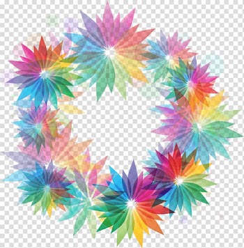 Flower, Colorful flower background transparent background PNG clipart
