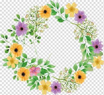 Flower Common daisy Floral design, Watercolor daisy chain transparent background PNG clipart