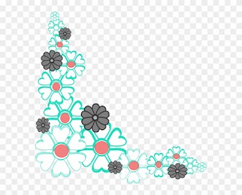 Flower Corner Border Clipart