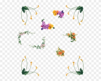 Flower Corners Png By Chaseandlinda - Flowers Monogram Frame Tote Bag