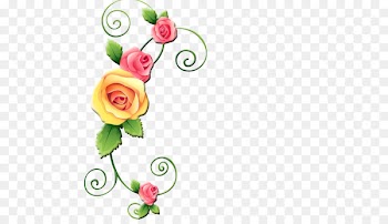 Flower, Decorative Corners, Floral Design, Pink, Rose PNG