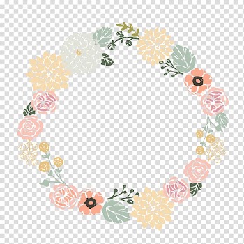 Flower Desktop Drawing , wreath transparent background PNG clipart