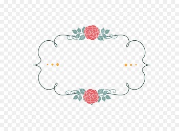 Flower Download Point - Red flower border 