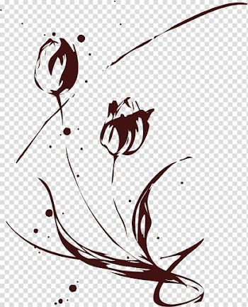 Flower Drawing Illustration, tulip transparent background PNG clipart