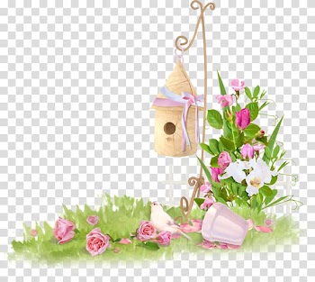 Flower Drawing Scrapbooking , easter frame transparent background PNG clipart