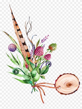 Flower Drawing Watercolor Painting Clip Art - Leaf