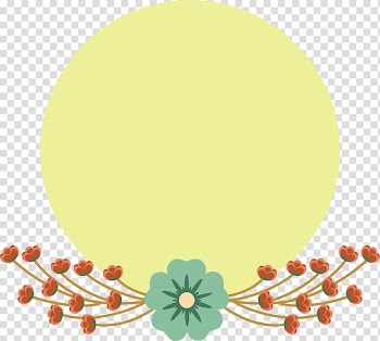Flower Euclidean Circle, Creative flowers material label transparent background PNG clipart