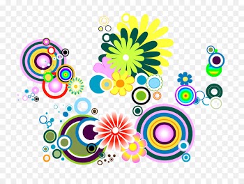 Flower Euclidean vector Clip art - Colored circles pattern 