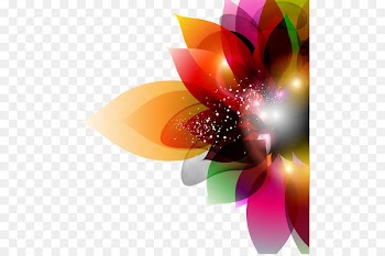 Flower Euclidean vector Color - Colorful hand-painted flowers vector 