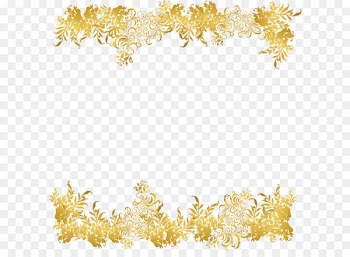 Flower Euclidean vector - Golden flower rattan frame 