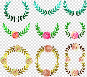 Flower Euclidean Watercolor painting , Illustration a variety of Corolla transparent background PNG clipart