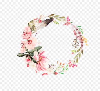 Flower Feather Leaf Garland - Garlands and feathers 