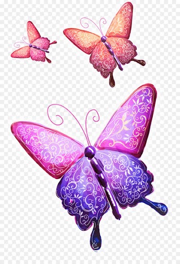 Flower Floral design Brush Illustration - Creative Colorful Butterfly 