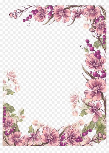 Flower Floral Design Euclidean Vector Illustration - Transparent Background Flower Border Transparent
