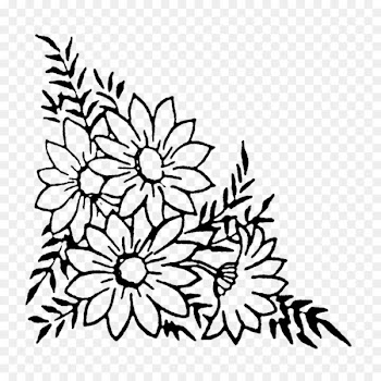 Flower Floral design Rubber stamp Postage Stamps - rubber stamp 