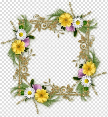 Flower Floral design Watercolor painting Paper , floral frame transparent background PNG clipart