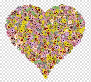 Flower , Flower Heart transparent background PNG clipart