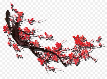 Flower Font - Plum flower 