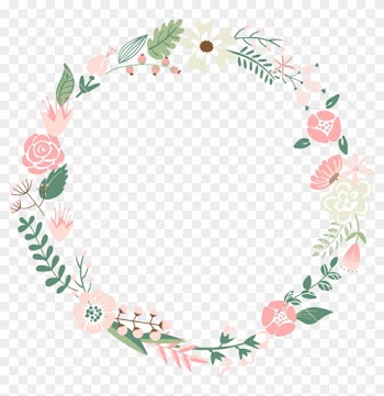 Flower Frame Border Design Png - Flower Crown Vector Png