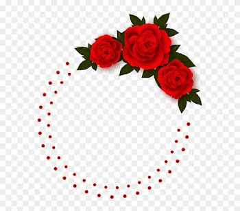 Flower Frame Clipart 28, Buy Clip Art - Rose Flower Frame