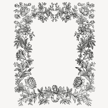 Flower frame collage element, aesthetic | Free PSD - rawpixel