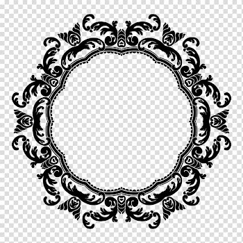 Flower frame , Floral Circle Border transparent background PNG clipart
