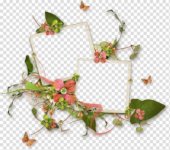 Flower Frames , floral frame transparent background PNG clipart