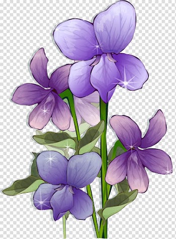 Flower Frames, lavender flowers transparent background PNG clipart