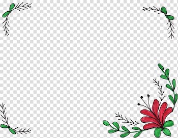 Flower Frames Paper, floral border transparent background PNG clipart